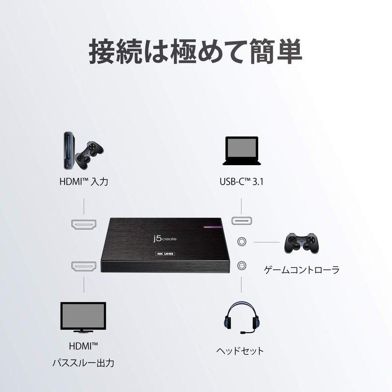【2026年1月8日以降の発送予定】 j5 create USB-C HDMI ゲームキャプチャーボート 4K画面プレイ対応 FHD 1080p実況配信 ゲーム録画 アルミ素材筐 【2193767873】(11707円)