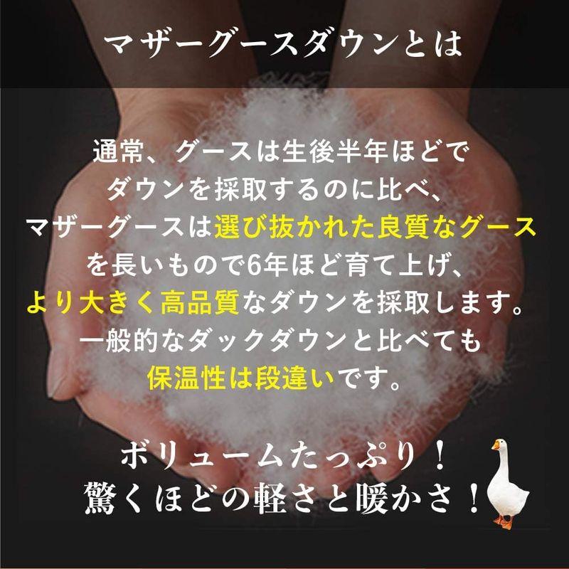 《送料込》 羽毛布団 キング ハンガリー産 ホワイト マザー グースダウン 93％ 二層立体 ツインキルト 羽毛布団 無地キナリ 60サテン 超長綿 国 【1347277241】(47973円)