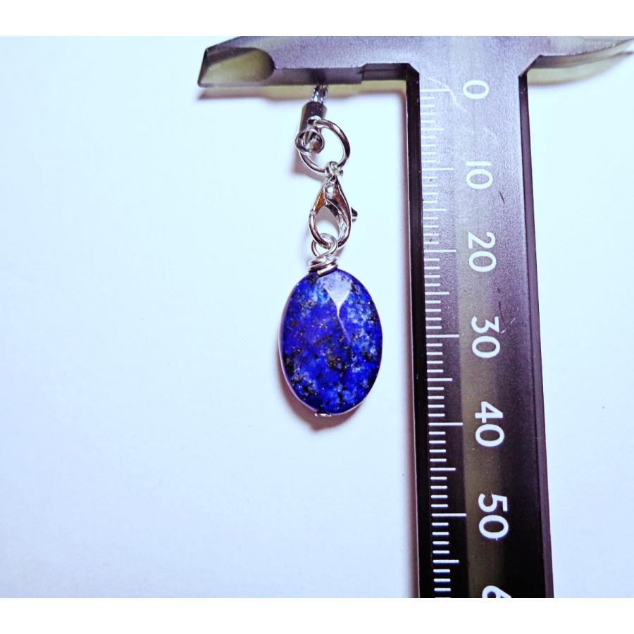 ST-002-RAP 天然石 ストラップ 染め ラピスラズリ 誕生石12月 スマホ