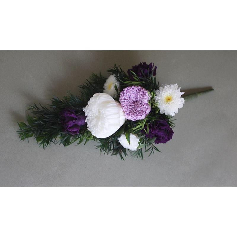 プリザーブドフラワー仏花アレンジ*パープル系 （花器なし