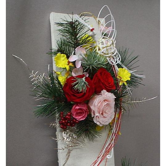 正月飾り壁掛け＊プリザーブド＆アートの正月飾り : プリザーブド