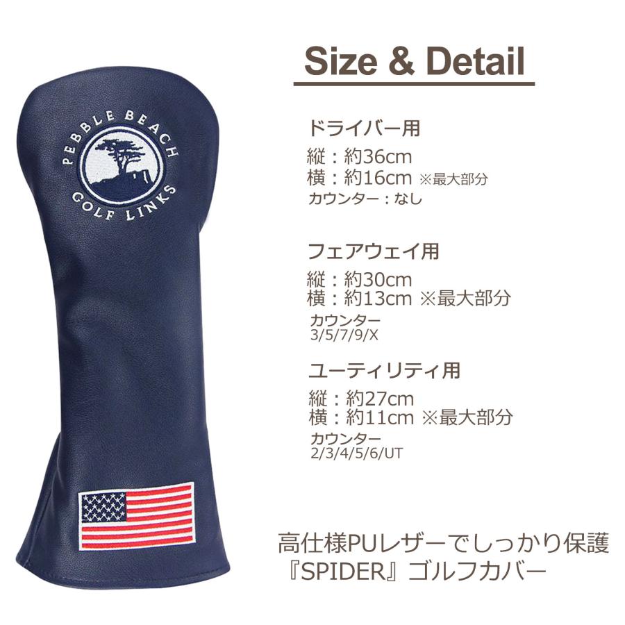 ゴルフ カバー ヘッドカバー ドライバー ウッド 用 FW ユーティリティ 