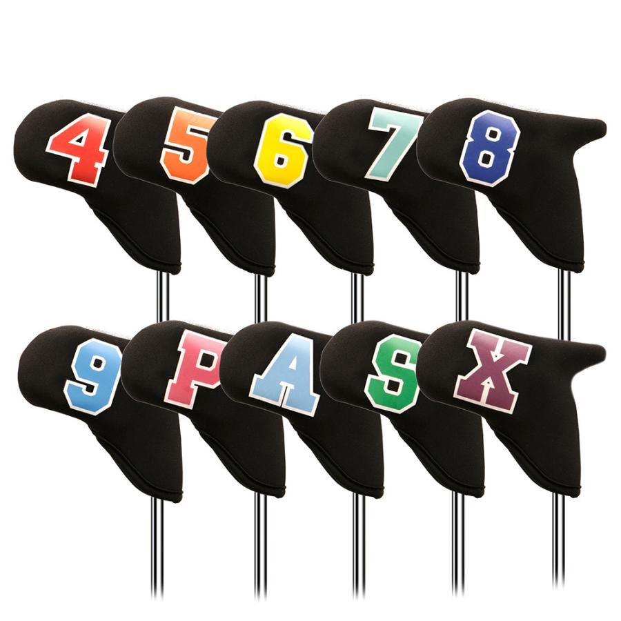 ゴルフヘッドカバー アイアンカバー 10点セット 10枚入り 4 9 P A S X 黒色 シンプル おしゃれ 防水 送料無料 Aian2110 ニッケイゴルフ 通販 Yahoo ショッピング