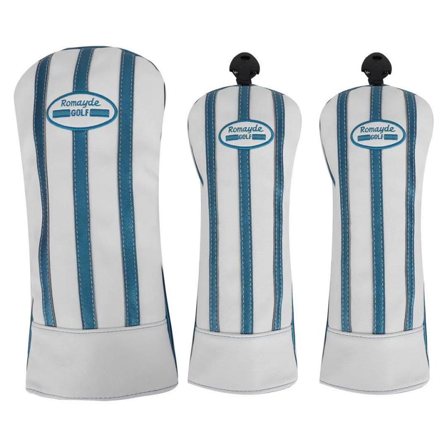 ゴルフ カバー ヘッドカバー ドライバー ウッド FW 2点 3個セット