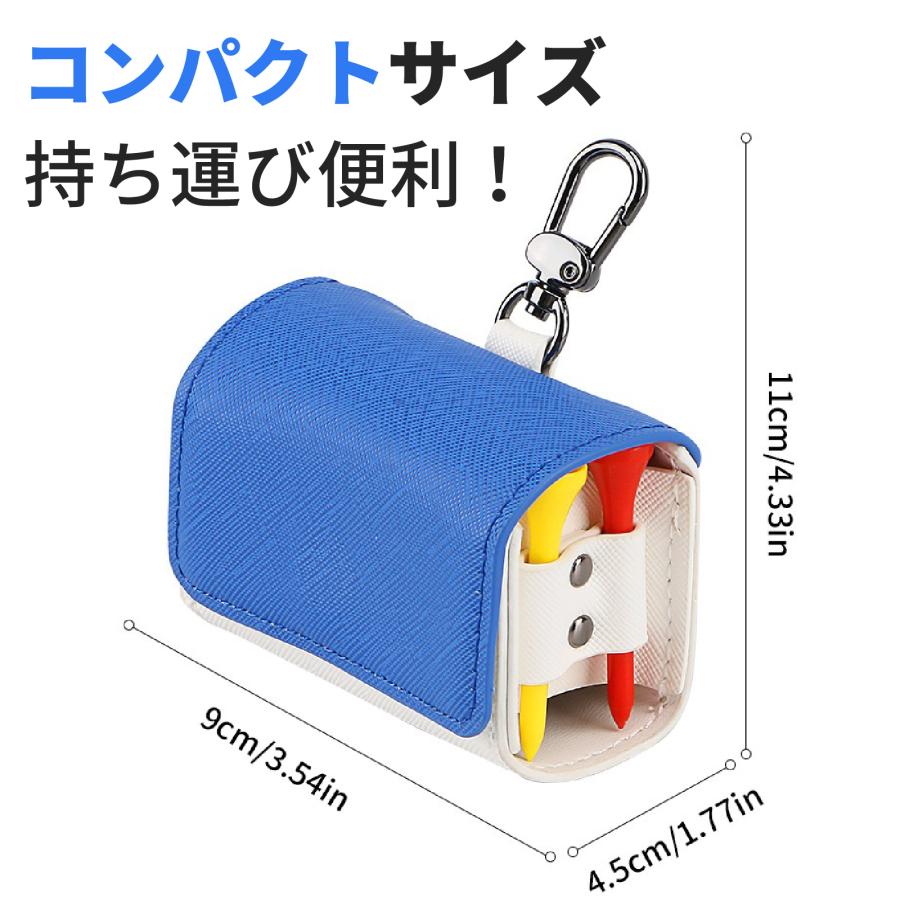 ゴルフボールケース ボールホルダー ゴルフ ポーチ カラビナ付き