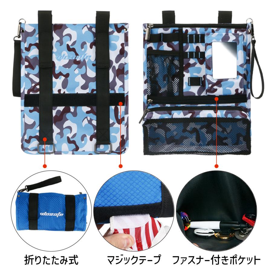 ゴルフカートバッグ ハンギングポーチ 折りたたみ ラウンドバッグ