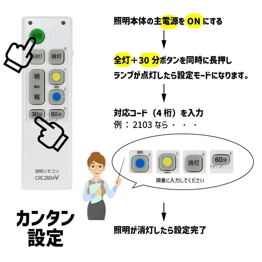機能アップグレード】照明リモコン 互換 リモコン 汎用 主要メーカー