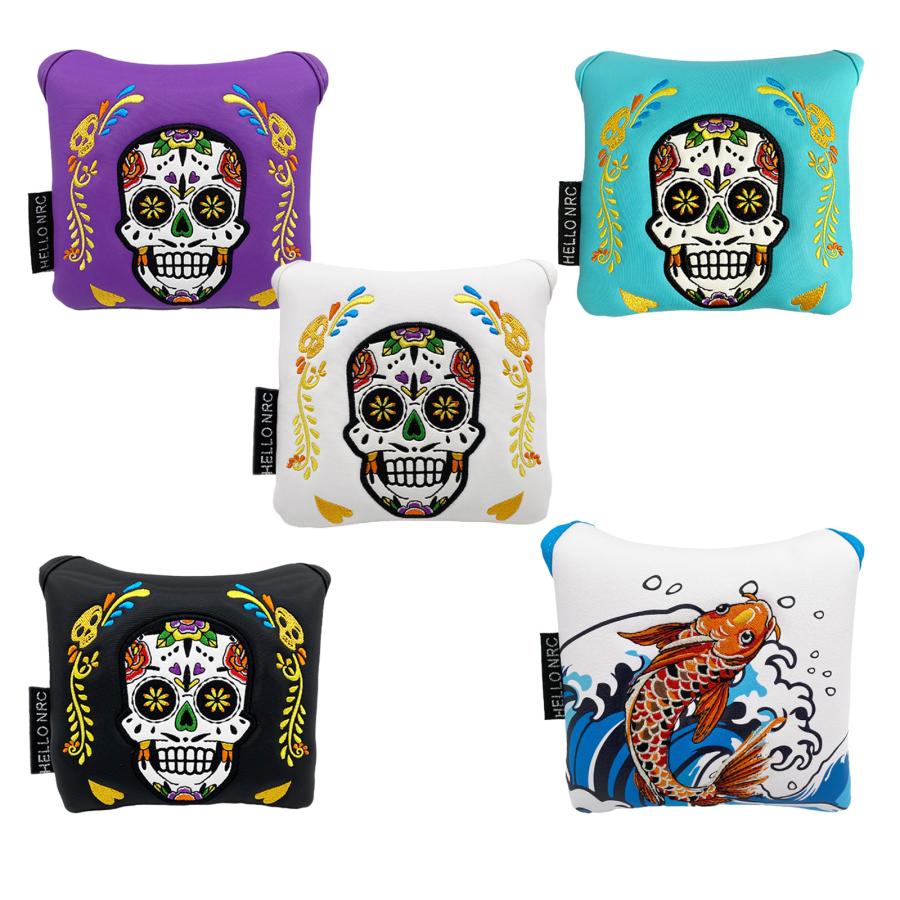 ゴルフ カバー パターカバー 磁石開閉 オデッセイ 2ボール