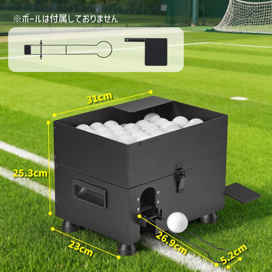 詰まり防止構造】ゴルフボールディスペンサー 耐衝撃素材 ボール出し機
