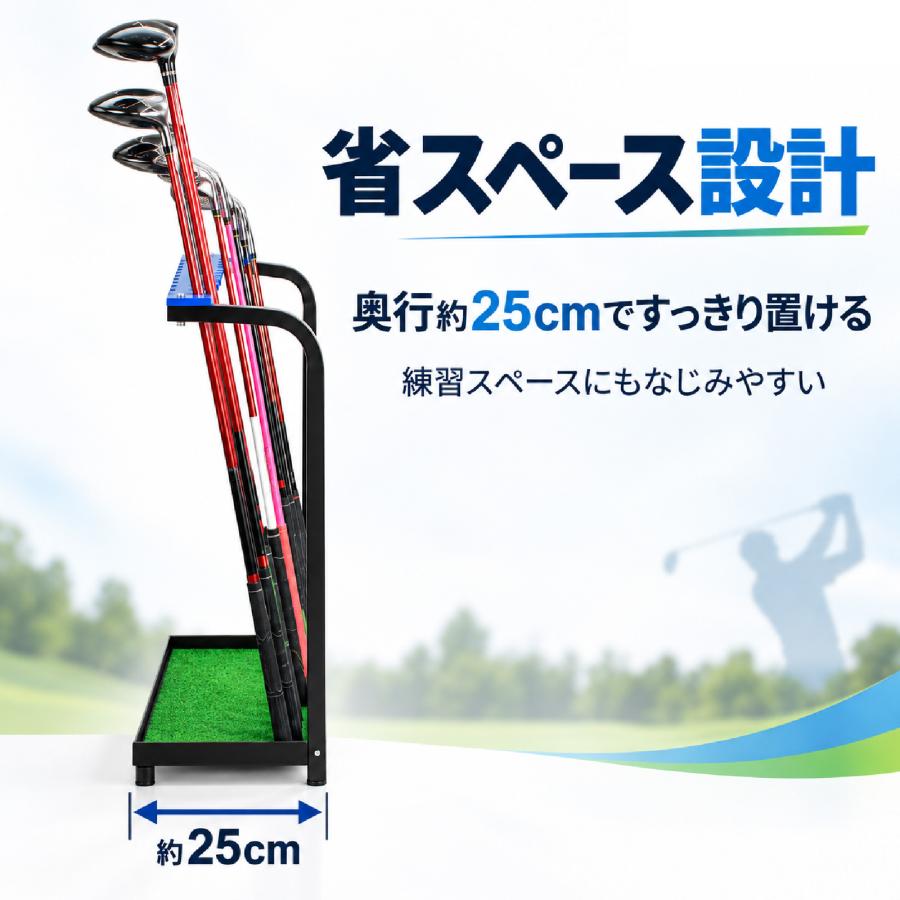 9本収納 ゴルフクラブスタンド ゴルフクラブラック クラブ収納 ゴルフ