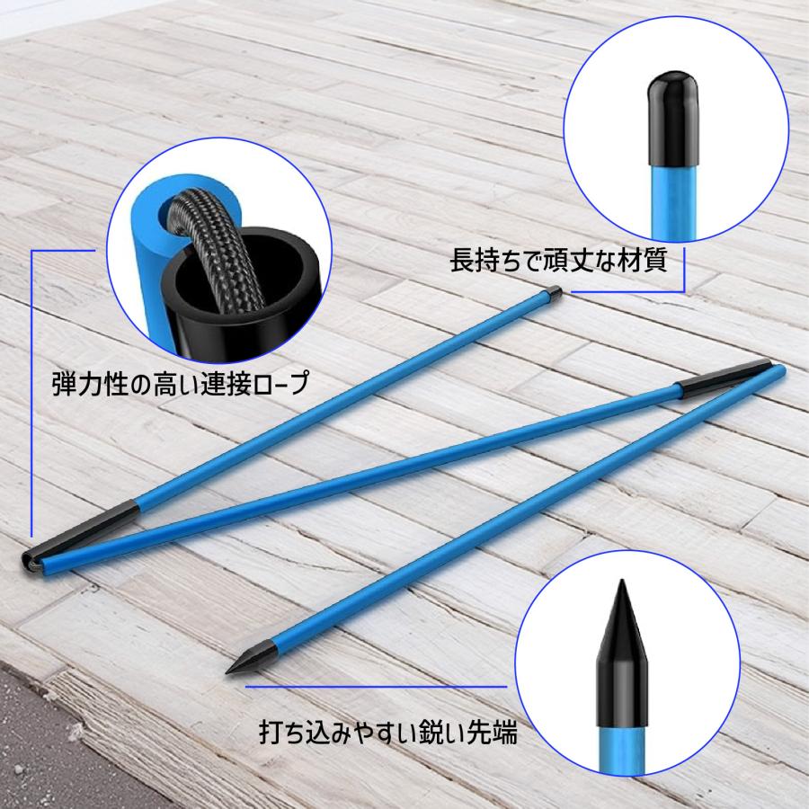 ゴルフアライメントスティック 2本セット 全長122cm スイング練習器具