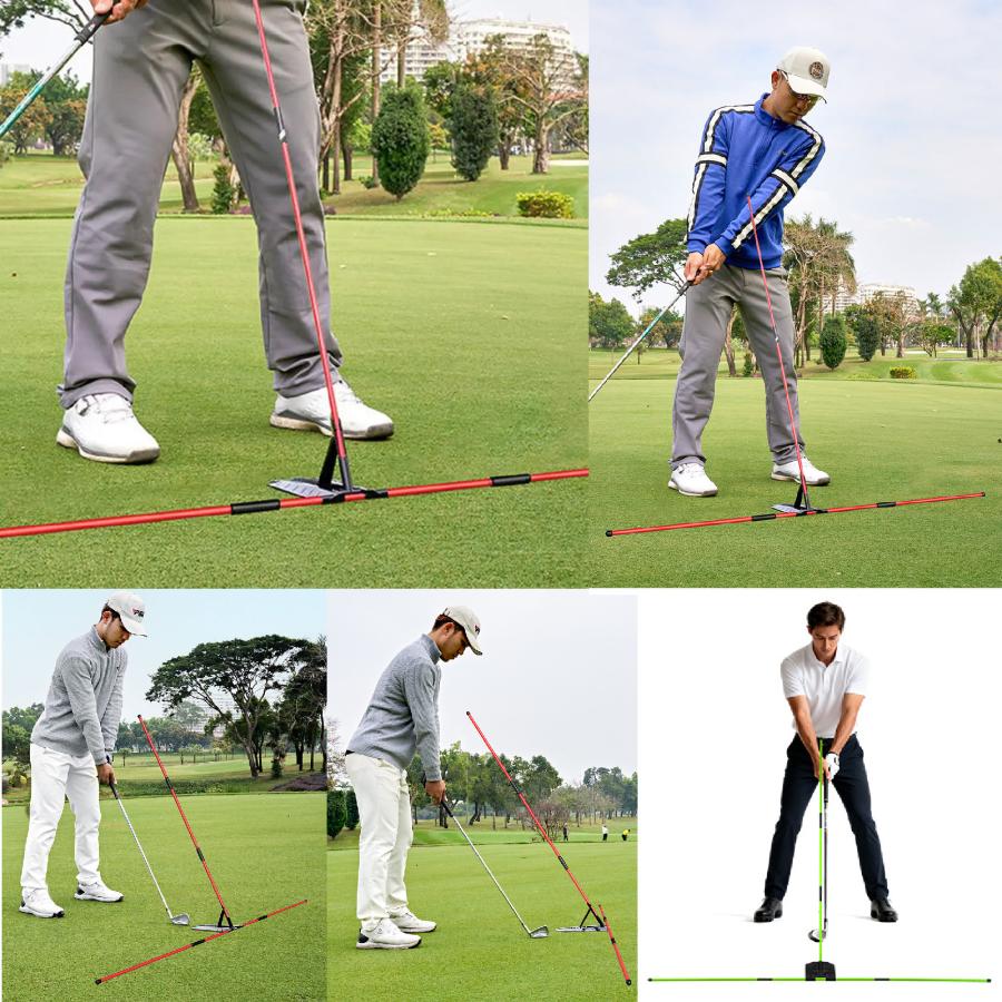 アライメントスティック 練習器具 スイング矯正 7段階角度調整 ライ角