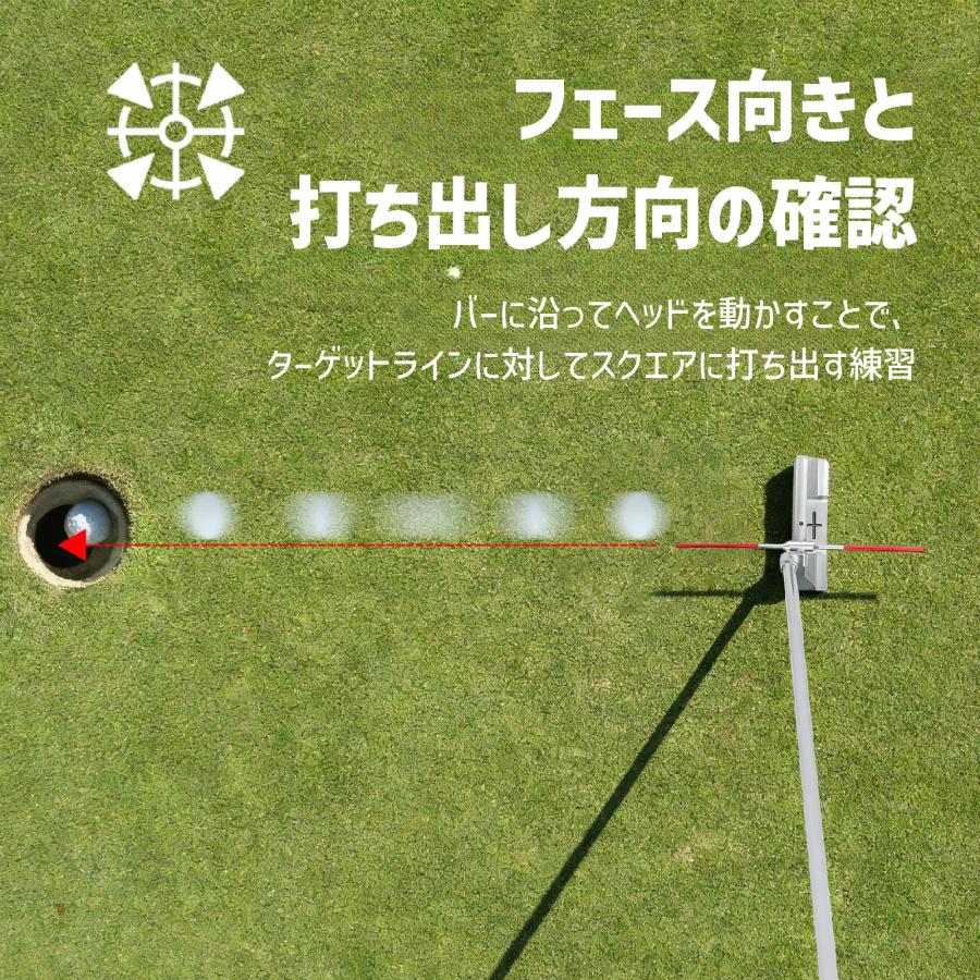 ゴルフ 練習器具 スイング練習 方向指示器 マグネット スイング軌道