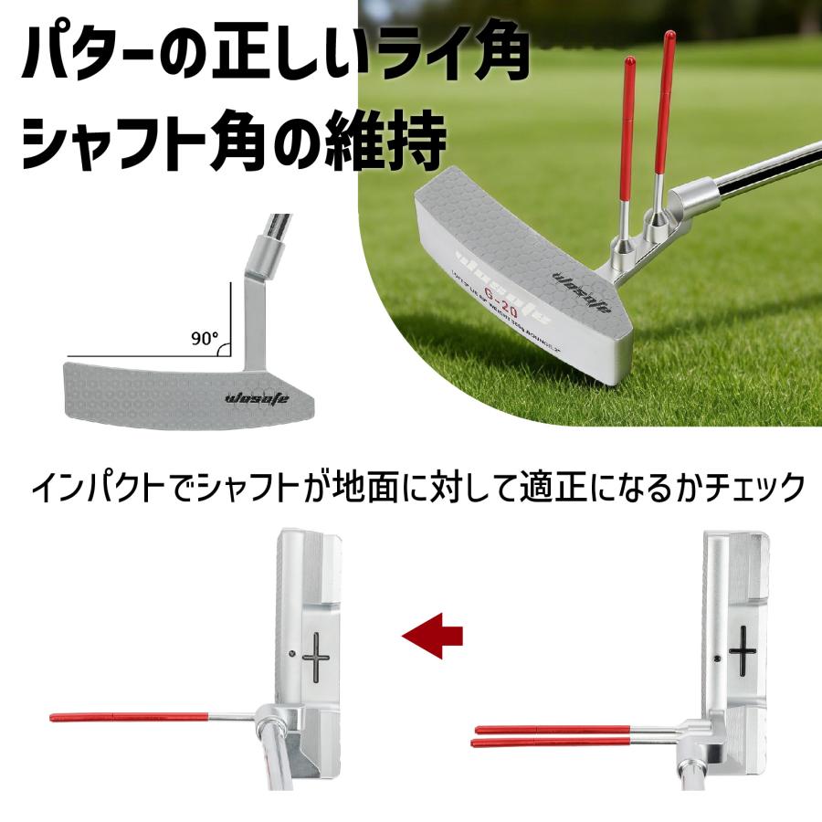 ゴルフ 練習器具 スイング練習 方向指示器 マグネット スイング軌道