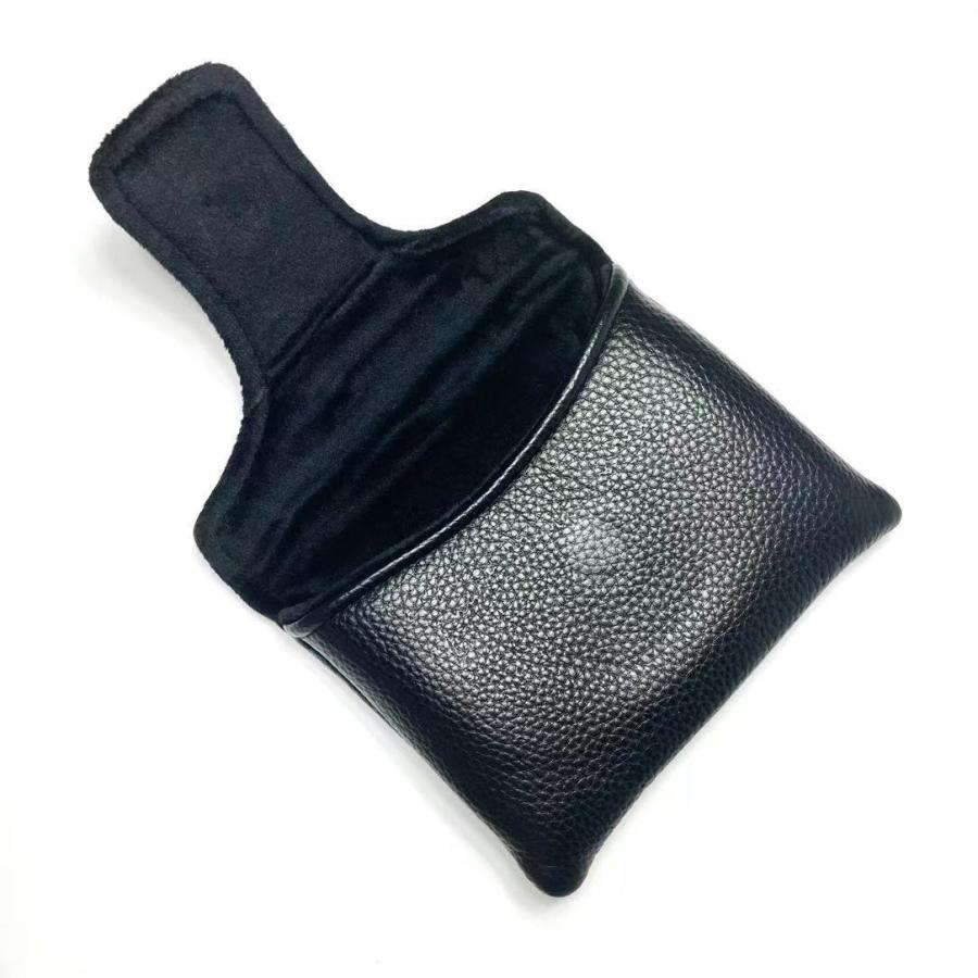 Odyssey 2W ブラックパター ヘッドカバー付き ゴルフ ヘッドカバー パターカバー マレット オデッセイ2ボール