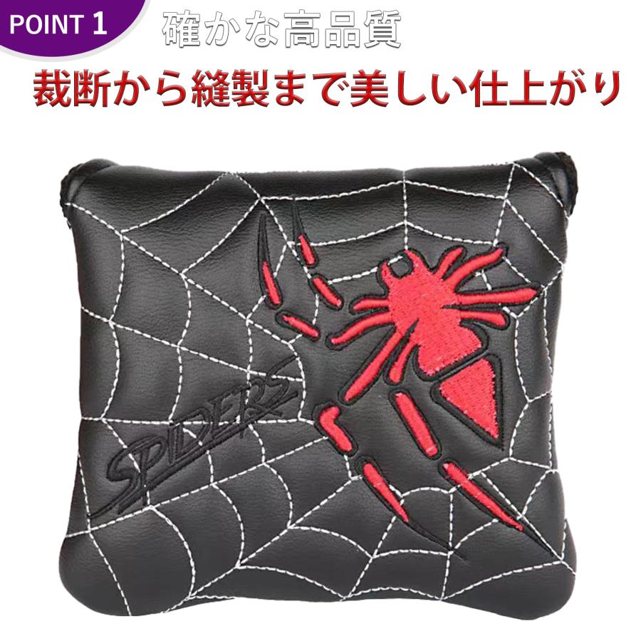 ゴルフ パターカバー ヘッドカバー マレット マグネット付け ゴルフ パターカバー ヘッドカバー マレット マグネット付け