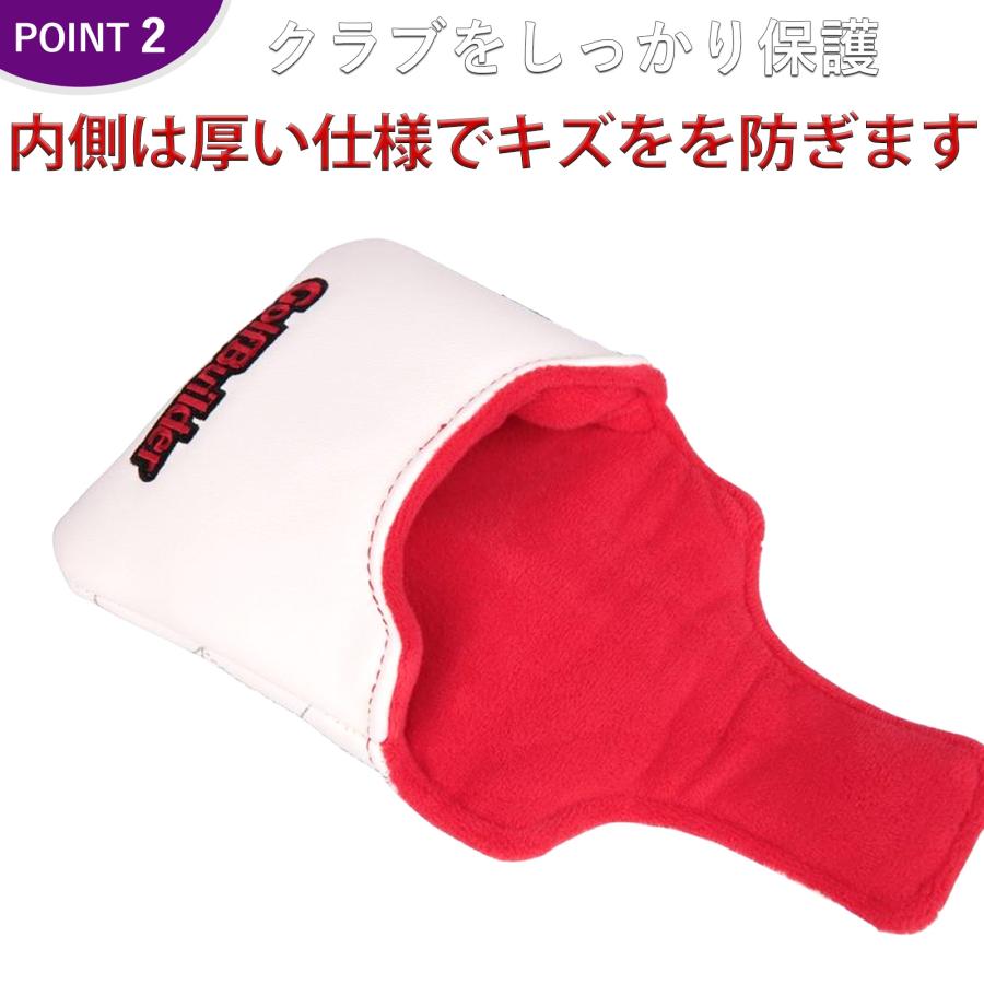 ゴルフ パターカバー ヘッドカバー マレット マグネット付け ゴルフ パターカバー ヘッドカバー マレット マグネット付け