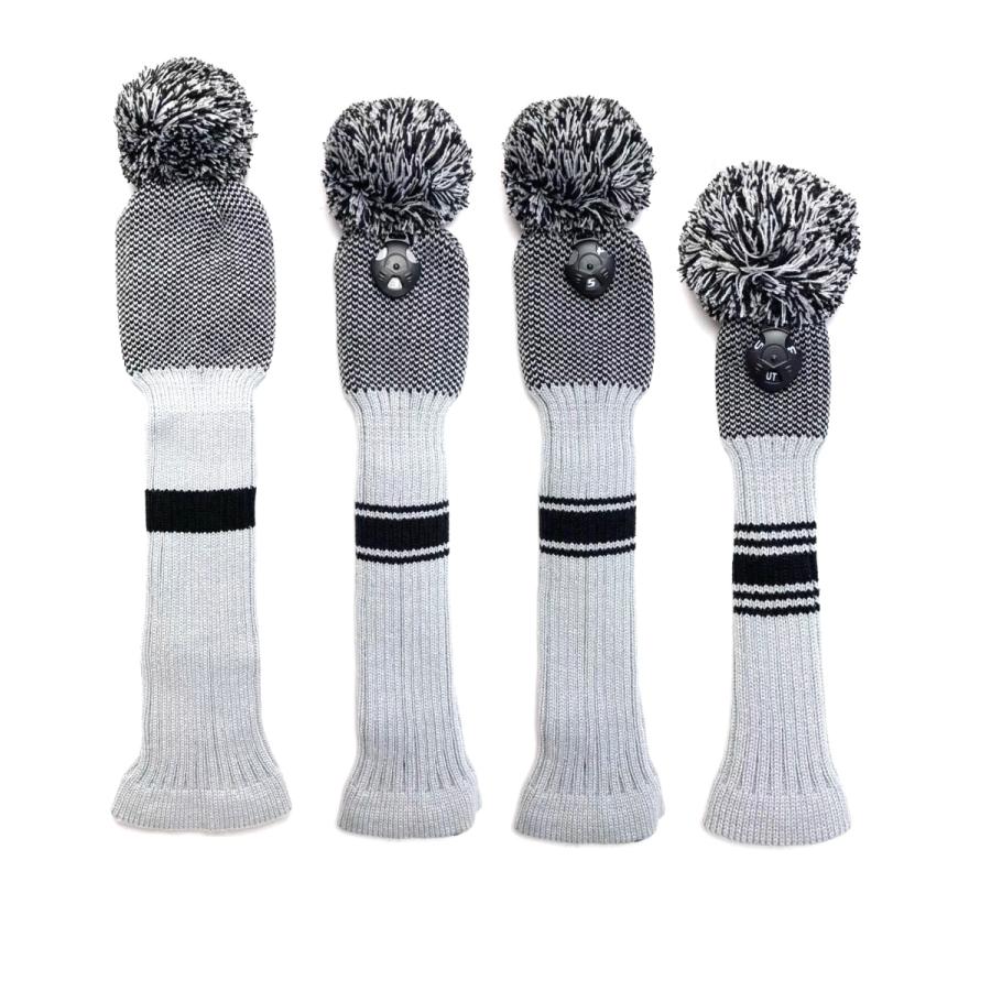 ゴルフ カバー ヘッドカバー 4点セット ドライバー ウッド 用 2点