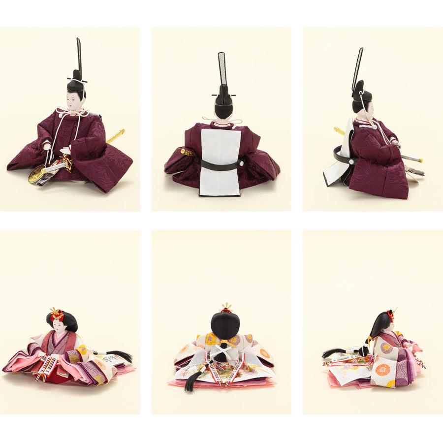 大橋弌峰作 雛人形 芥子 徳印 桐竹鳳凰 親王飾 ひな人形【ご優待