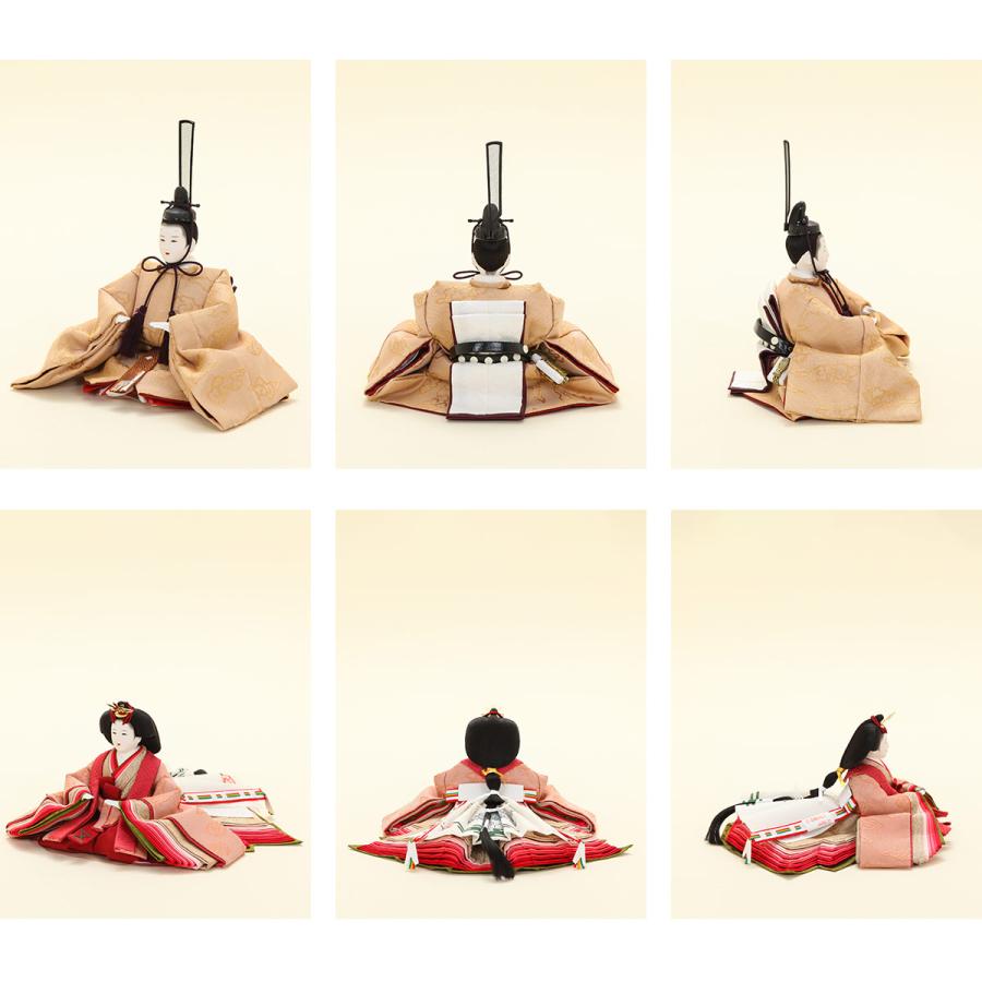 清水久遊作 雛人形 ひいな 十番 正絹 瑞雲 親王飾 ひな人形【ご優待