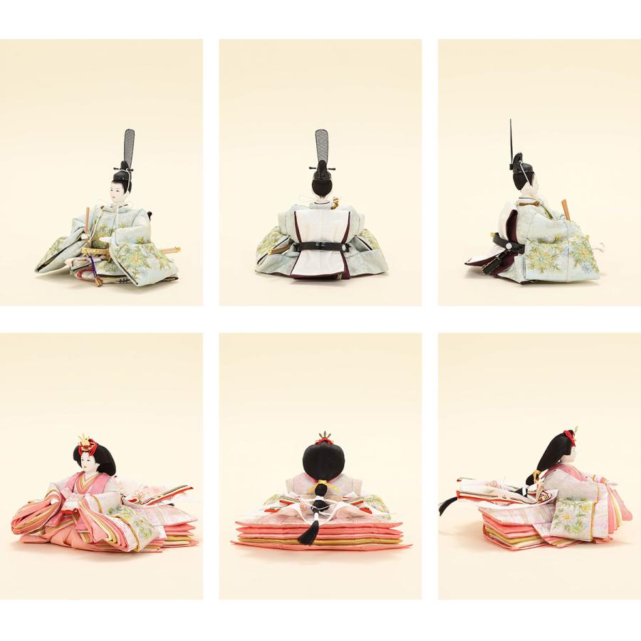 小出松寿作 雛人形 十二番 京刺繍 特上 ボタニカル 親王飾 コンパクト