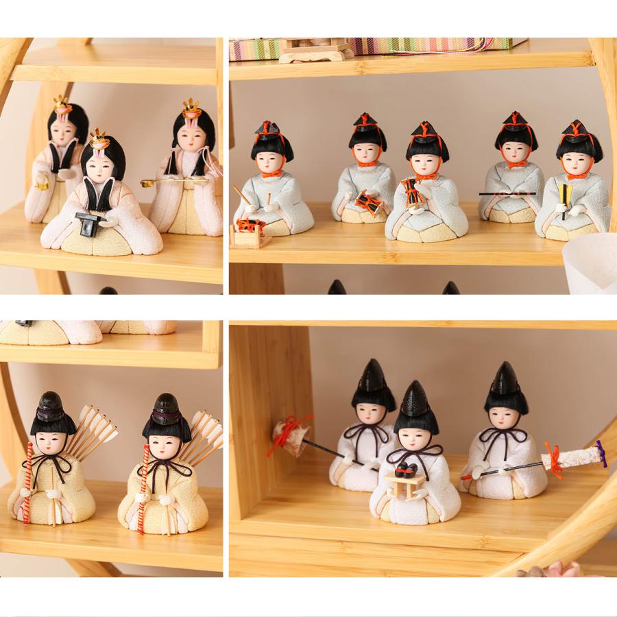 木目込み雛人形 かわいい 雛 きめこみ つき 丸窓【ご優待割引