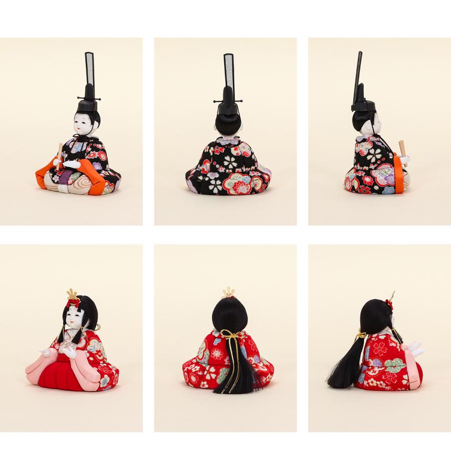 木目込み 雛人形 コンパクト さくらこ 八城 十五人飾【ご優待