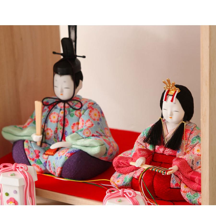 雛人形 木目込み コンパクト 一秀 枠-WAKU ひな人形【ご優待割引