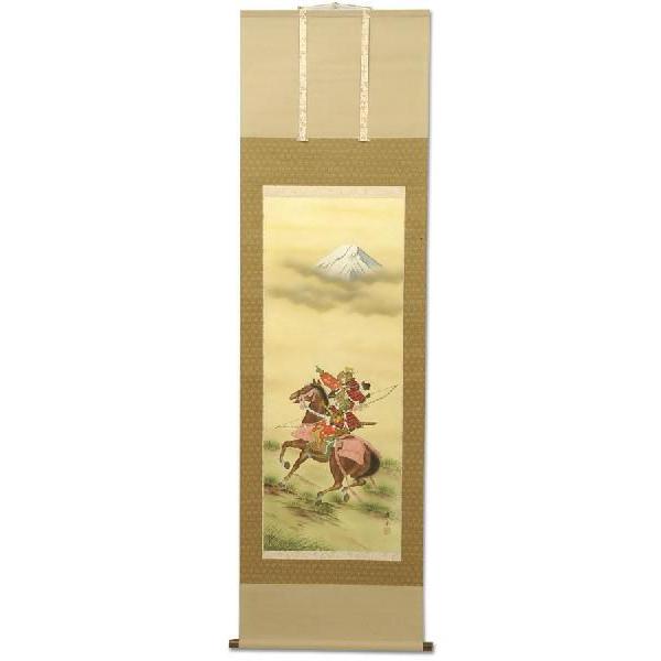 掛軸 掛け軸 【松竹梅】 武者 佐藤佳香作