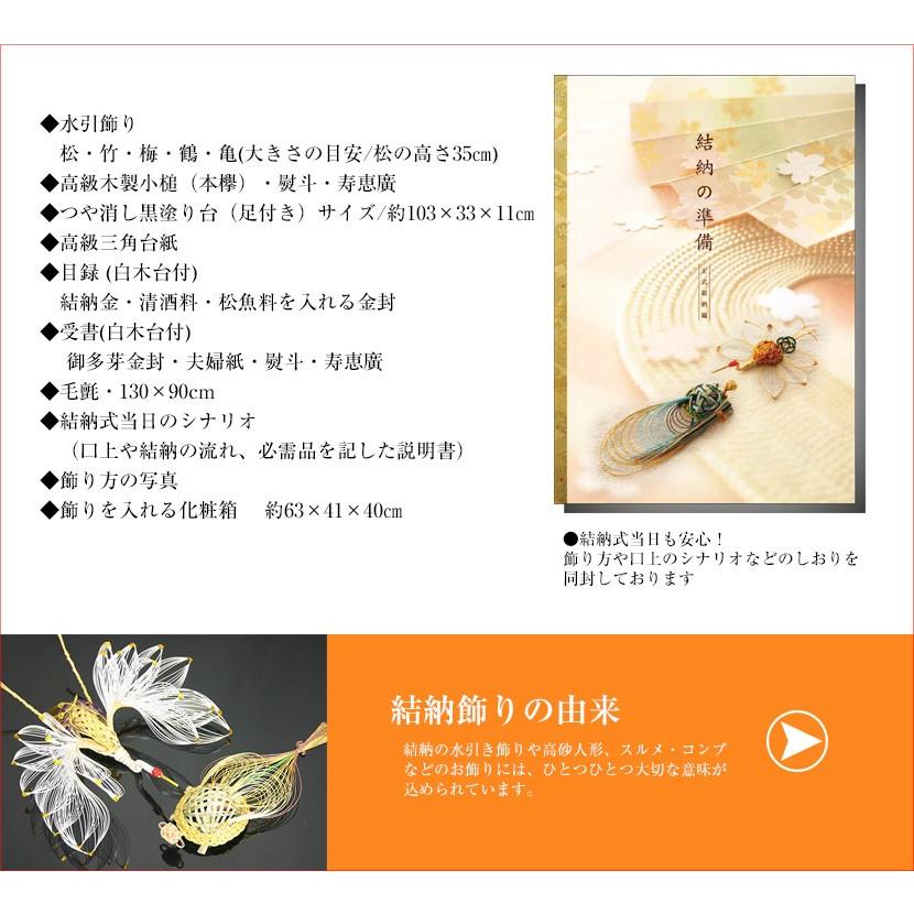 全品ポイント2倍！5/16 1:59迄】【コンパクト結納】絆 七点セット 結納
