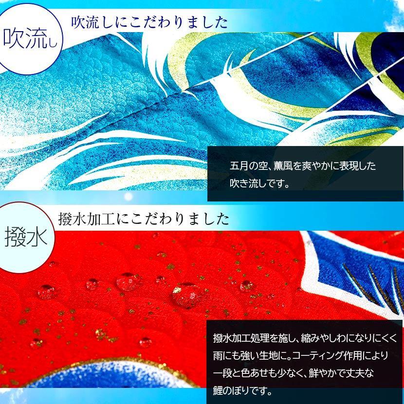 【ポイント10倍】鯉のぼり プレミアムベランダスタンドセット 日本製 風舞い 1.2m 徳永鯉 撥水加工 家紋入れ・名前入れ可能吹流し