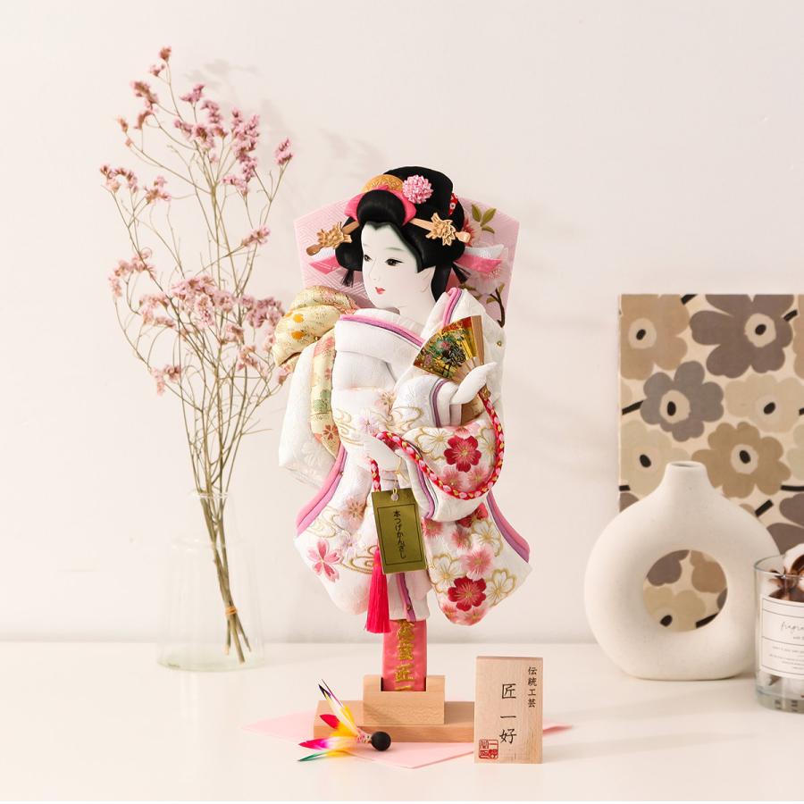 レビュープレゼント】お正月飾り コンパクト 羽子板 11号 刺繍すみれ桜