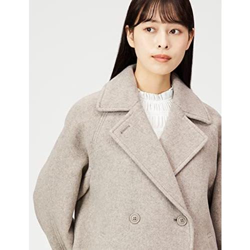 ナチュラルビューティーベーシック ピーコート フォルムpコート レディース ｔｏｐベージュ S お年玉セール特価