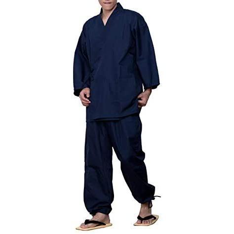 超特価sale開催 通年 冬 夏 メンズ 男性用 さむえ 作務衣 キョウエツ 大きいサイズ M ネイビー さむい男性用 甚平 Www We Job Com