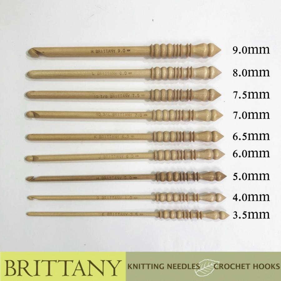 ブリタニーニードルズ かぎ針 サイズ 8.0mm-9.0mm Brittany needles