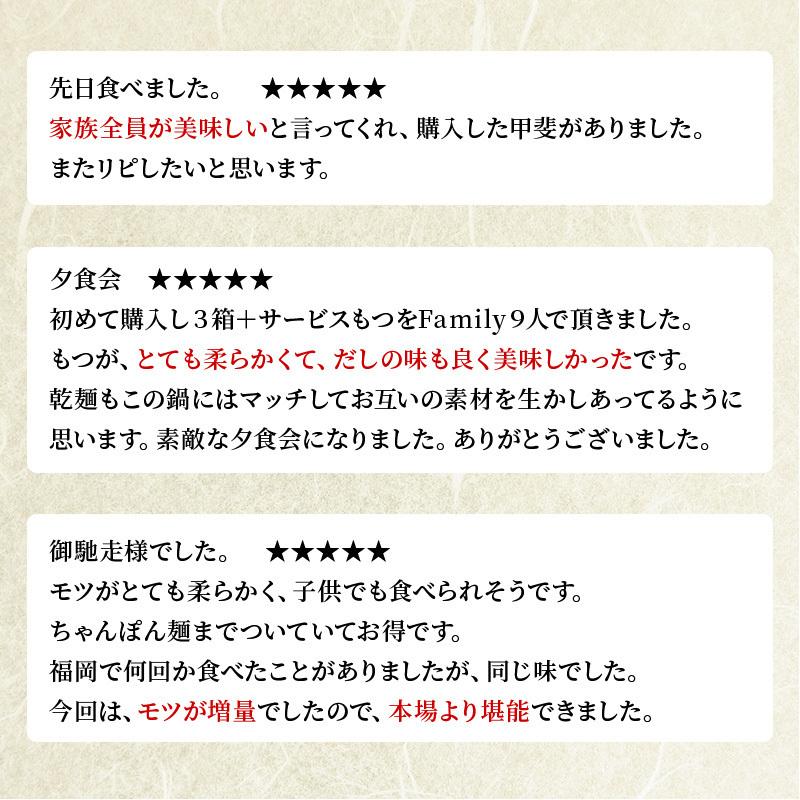 モツ鍋 もつ鍋 博多 牛 もつ ホルモン 鍋 セット ちゃんぽん お取り寄せ 常温保存 長期保存可能 牛もつ鍋セット 3-4人前|kyushu-gochisoubin|14