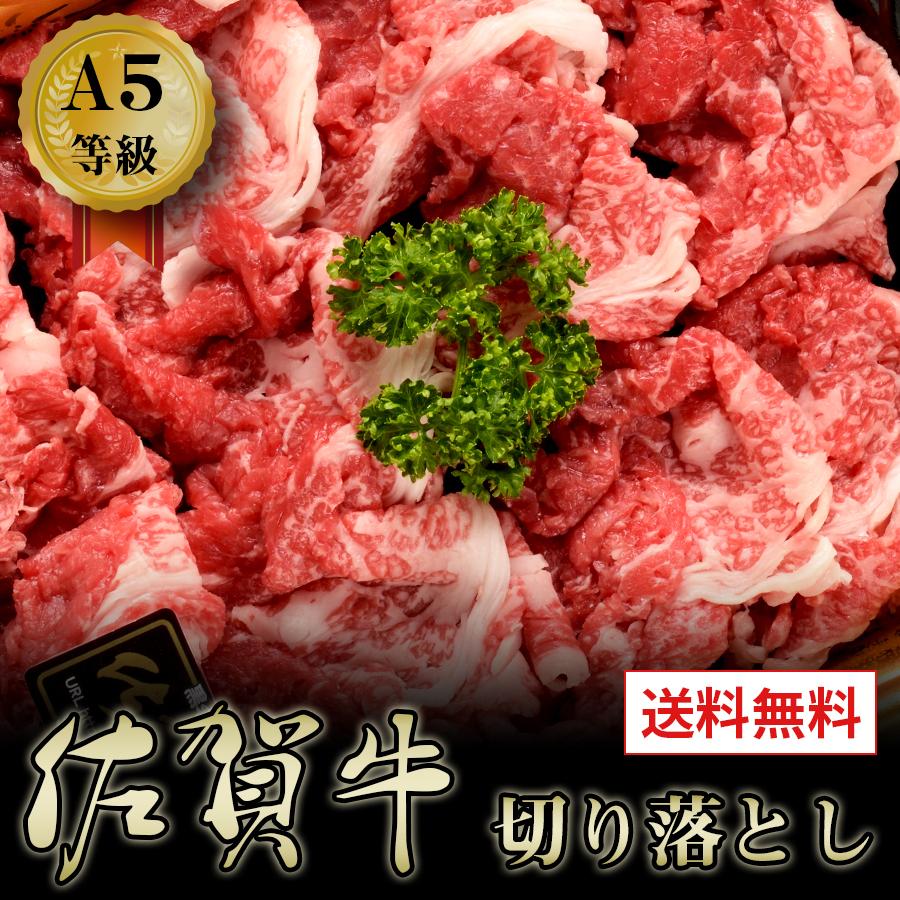 牛肉 A5等級 佐賀牛 黒毛和牛 切り落とし すき焼き 焼きしゃぶ  艶さしプレミアム 送料無料 お取り寄せ グルメ  500g｜kyushu-gochisoubin