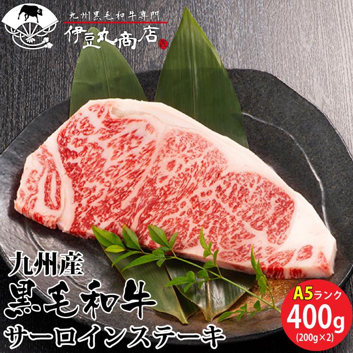 A5雌 九州産 黒毛和牛 サーロイン ステーキ400g (200g×2) 高品質
