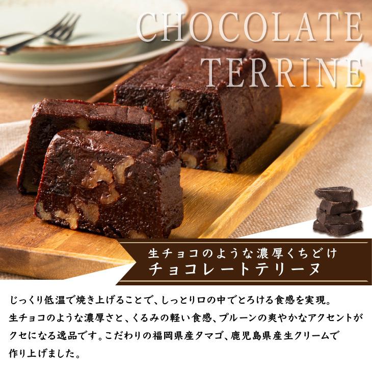 産地直送 【チョコレートテリーヌ・ホワイトピスタチオテリーヌ　2本セット】 九州 お取り寄せ チョコ ケーキ ピスタチオ 焼き菓子 ギフト 冷凍 送料無料｜kyushu-sanchoku｜05