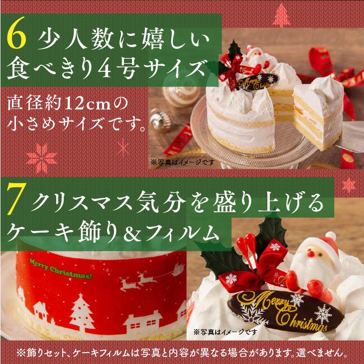 クリスマス 21年 クリスマスケーキ 5種のフルーツ入りホイップクリームケーキ 4号 12cm 送料無料 Rps 九州お取り寄せ本舗 通販 Yahoo ショッピング