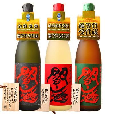 閻魔＆黒閻魔＆常圧蒸留閻魔 720ml 箱付 包装無料 老松酒造 : 九州焼酎