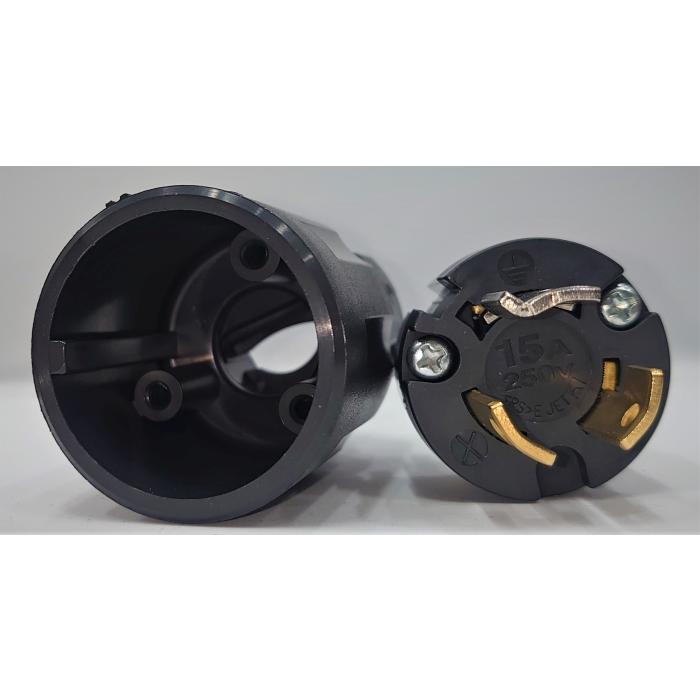 アメリカン電機 接地形2P 15A 250V (NEMA L6-15)プラグ (ナイロン