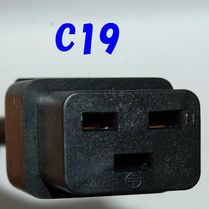 C19 C20 コネクター付 電源延長コード 250V16A PSE UL CSA 