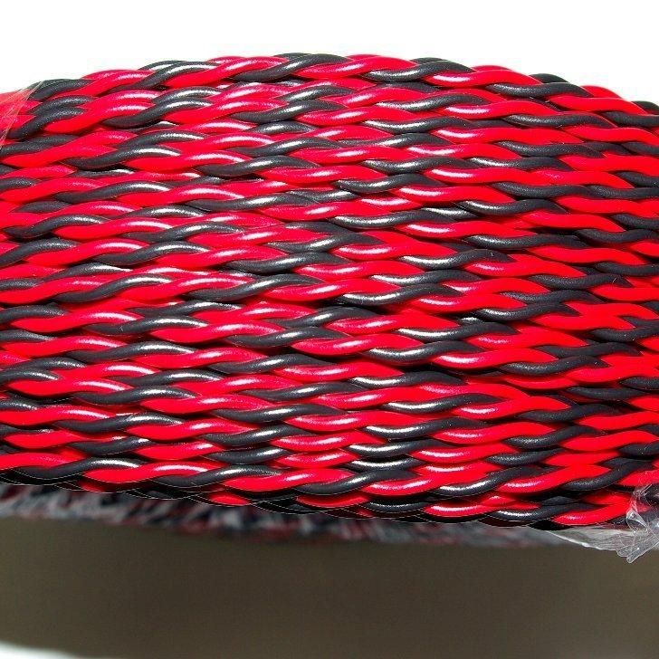 1m 切断 赤黒 0.5SQ ツイスト撚り線 VTF 電子機器 配線用電線