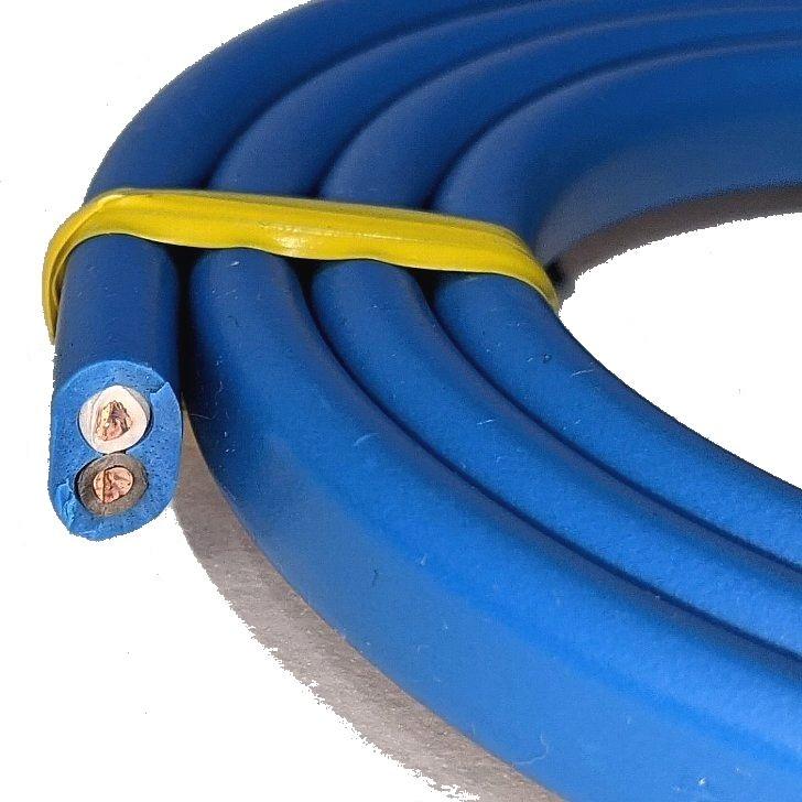 青い VVF 2ミリ2心【1m 切断販売】第1種 第2種電気工事士 技能試験用