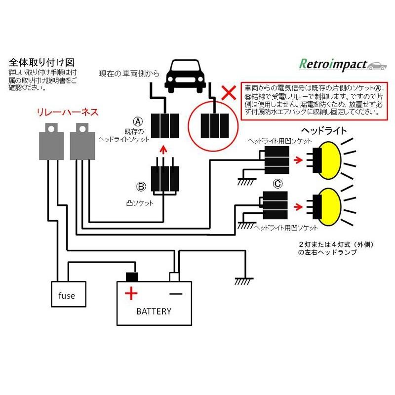 ヘッドライト・ブースター●新規開店！●1年保証●日本製パナソニックpanasonicパワーリレーを採用●軽トラ〜輸入車まで●LED車にも！●旧車車検合格保証つき●｜kyusya-club｜06