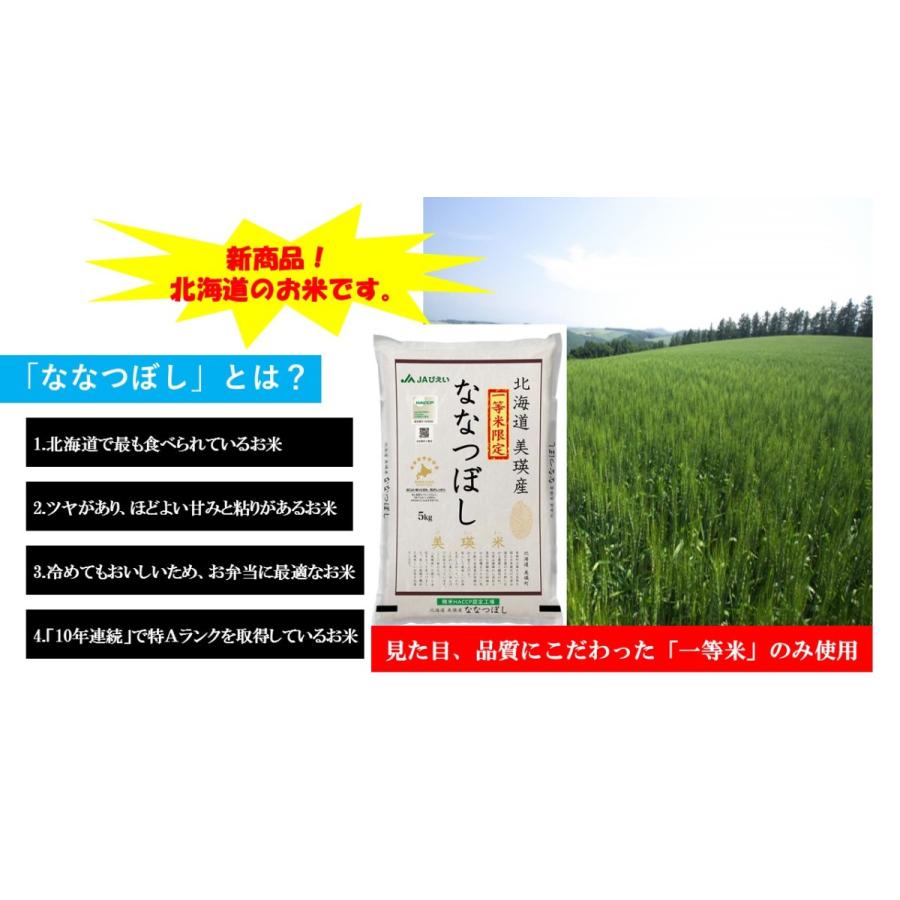 5キロ農家直送 北海道のお米☆令和5年産ななつぼし 新米5kg - 米