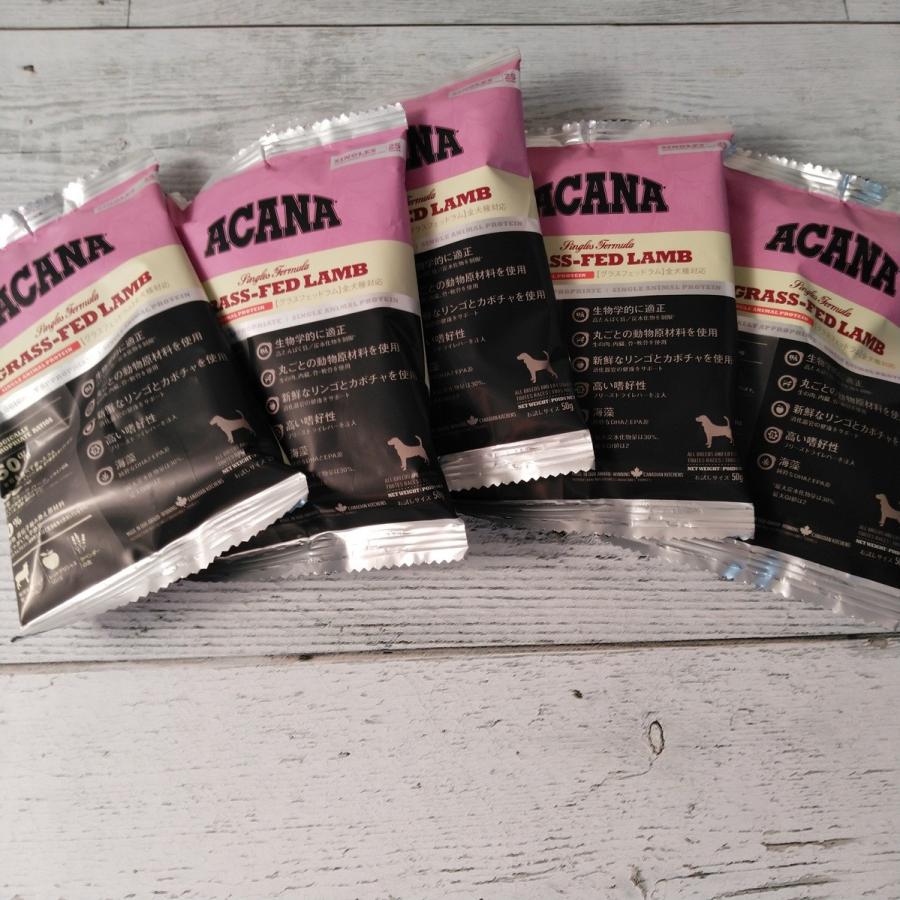 ACANA アカナ　グラスフェッドラム 50gx80個　4kg 個包装 ACANA アカナ グラスフェッドラム ドッグフード サンプル 50g×5