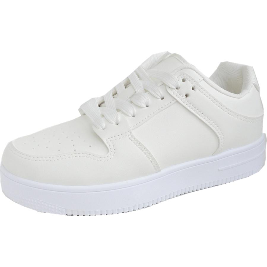 秋毎 秋毎婦人スニーカー XRUN 4106 ホワイト 幅広設計 23-24.5cm