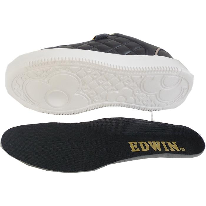 EDWIN（エドウィン） fu EDWIN EDW4376 ブラック 婦人スニ−カー レディス 23-24.5cm スニーカー : ショップ球 ...